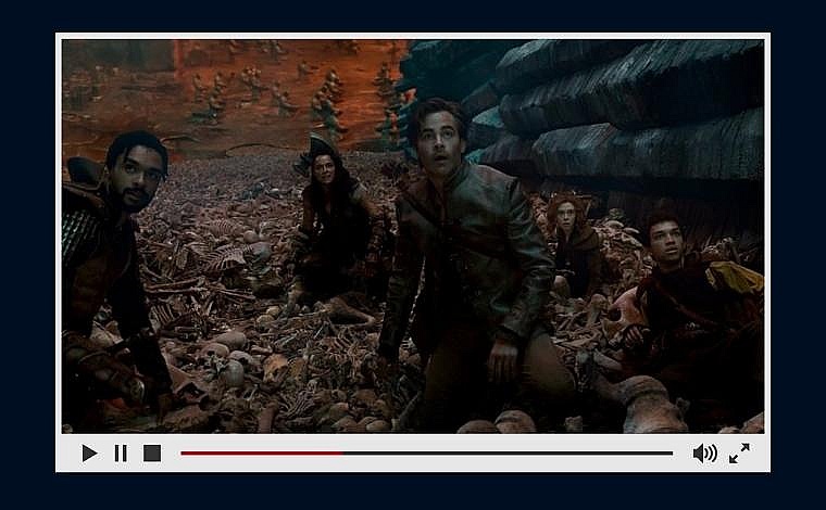 The cast from left to right: Xenk Yendar (Regé-Jean Page), Holga Kilgore...