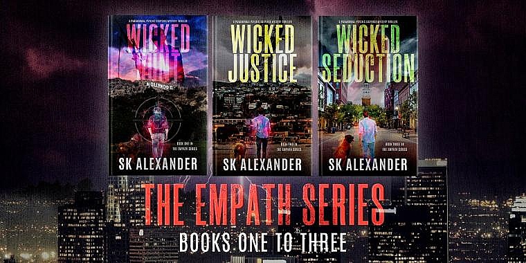 Promotional image with the cover of all books.